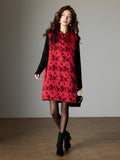 Yuan Burgundy Cheongsam Dress