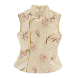 Sabrina 2-Piece Embroidered Shawl Cheongsam Set