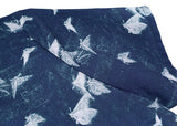 Geranium Blue Butterfly Print Cheongsam Dress