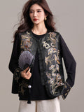 Sirius Black Embroidered Vest Cheongsam