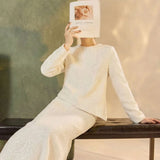 Sara 2-Piece Beaded Knitted Cheongsam Set