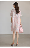 Penelope Pink Embroidered Cheongsam Dress