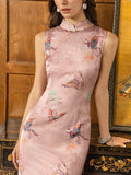 Kristina Light Pink Slim Fit Cheongsam