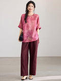 Yuna Light Purple Jacquard Cheongsam Top