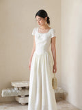 Sunset Cloud Butterfly Apricot Embroidered Cheongsam