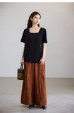 Crescendo Light Taro Purple Wide-Leg Casual Pants Cheongsam