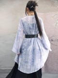 Ranunculus Light Chiffon Purple Cheongsam Top