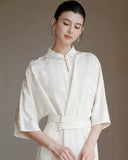 Lorelei Breathtaking Jacquard Cheongsam Dress Slim Fit Qipao