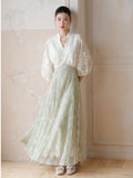 Carlotta Jade Green Lace Cheongsam Dress