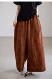Crescendo Light Taro Purple Wide-Leg Casual Pants Cheongsam