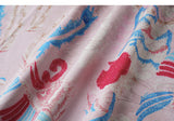 Lena Pink Jacquard V-Neck Shirt Cheongsam