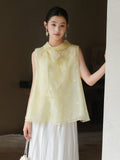 Premiere 2-Piece Gold Thread Silk Cheongsam Top