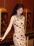 Adelaide Vintage Floral Cotton Cheongsam Dress