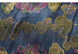 Sage Short Sleeve Purple Brown Cheongsam Top