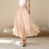 Natasha Honey Orange Long Skirt Cheongsam