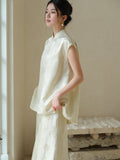 Vogue 2-Piece Light Green Silk Cheongsam Top