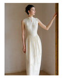 Unakite Clear Apricot Jacquard Cheongsam Dress
