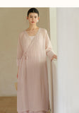 Giselle 2-Piece Ceramic Pink Top and Pants Cheongsam