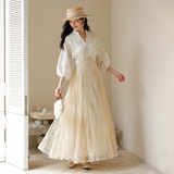 Valentina Warm Sunset Orange Lace Cheongsam Dress