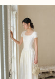 Sunset Cloud Butterfly Apricot Embroidered Cheongsam