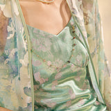 Esmeralda Floral Jacquard Loose Cheongsam Coat