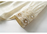 Zena Apricot Jacquard Cheongsam Top