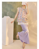 Opulence 2-Piece Embroidered Jacquard Cheongsam Set