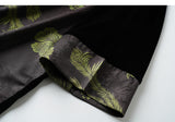 Galaxy Gray Green Jacquard Cheongsam Top