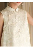 Celebrated 2-Piece Light Apricot Cheongsam Top