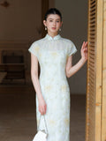 Beatrice Qing Luo Liao Embroidered Cheongsam Dress