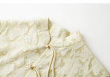 Elisabetta Light Yellow Floral Cheongsam Top