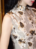 Adelaide Vintage Floral Cotton Cheongsam Dress