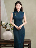 Tranquility Gregarious Summer Style Elegant Cheongsam Qipao Dress