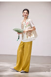 Iolanthe Matcha Green Embroidered Vest Cheongsam