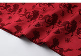 Yuan Burgundy Cheongsam Dress