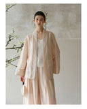 Georgiana 2-Piece Linen Short Coat Set Cheongsam