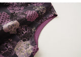 Yasmin Lavender Purple Jacquard Cheongsam Top