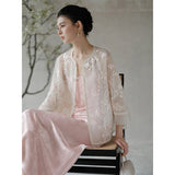 Azalea 2-Piece Light Peach Pink Cheongsam Top