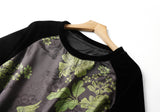 Galaxy Gray Green Jacquard Cheongsam Top