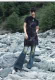 Eminent Black Peony Gradient Cheongsam Dress