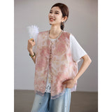 Court Cherry Blossom Pink Lace Cheongsam Top