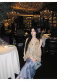 Celandine Charismatic Silk Velvet Cheongsam Qipao Beaded Embroidery Coat