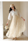 Valentina Warm Sunset Orange Lace Cheongsam Dress