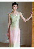Mia Gradient Tulip Cheongsam Dress