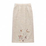 Yuan 2-Piece Embroidered Cheongsam Set