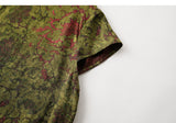 Serenade Navy Dark Green Cheongsam Top