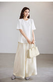 Crescendo Light Taro Purple Wide-Leg Casual Pants Cheongsam