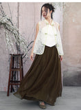 Rhiannon Beige Lace Embroidered Cheongsam Top