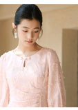 Rita Cherry Blossom Pink Cheongsam Dress