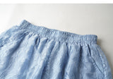 Luster 2-Piece Sky Blue Embroidered Cheongsam Set